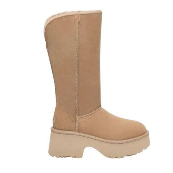 UGG Classic New Heights Cuffable Boot Genuine Shearling Platform Womens Size 9 E - Picture 2 of 14